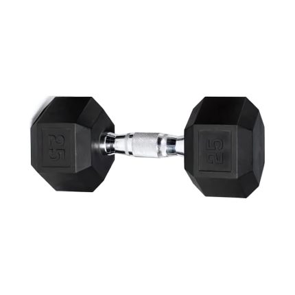 Dazzlury Rubber Hex Dumbbell – 25lb